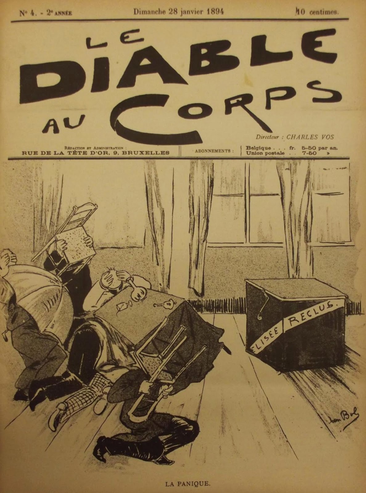Caricature du journal Le Diable au Corps