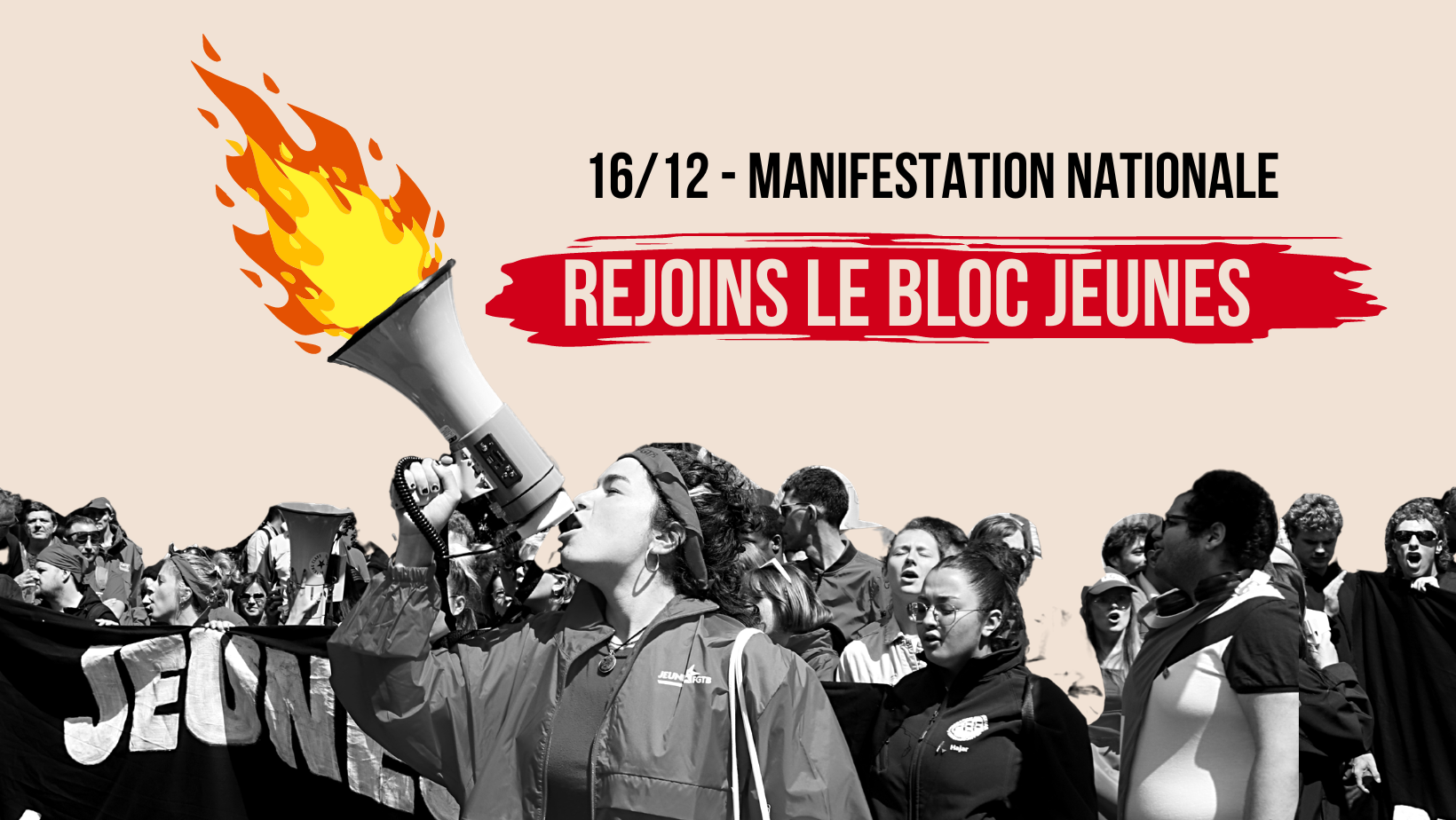Manifestation nationale - Rejoins le bloc jeunes !